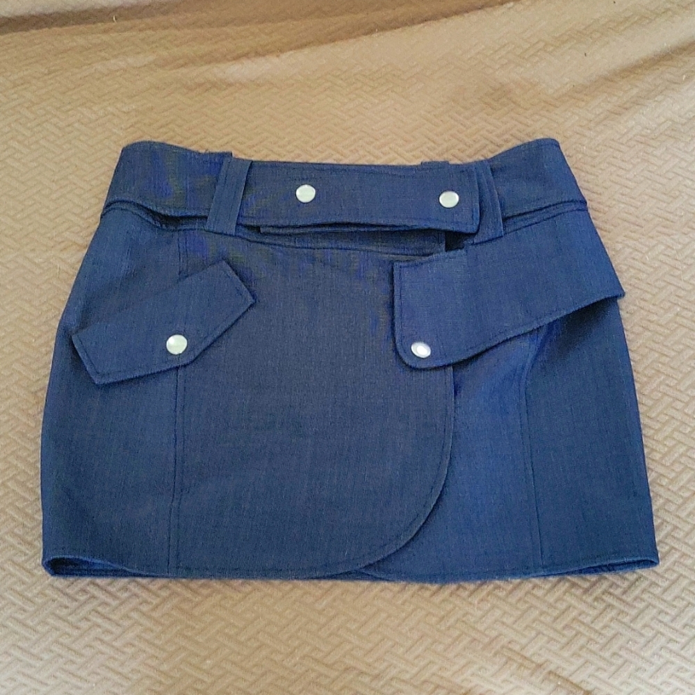 Super cool Cynthia Steffe blue mini skirt!